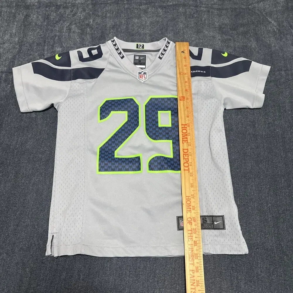 Nike Seattle Seahawks Earl Thomas 29 NFL Jersey Boys Small Wolf Grey